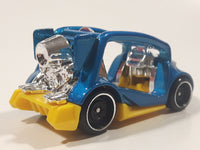 2019 Hot Wheels Kick Kart Blue and Yellow Die Cast Toy Car Vehicle