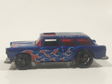 2009 Hot Wheels Heat Fleet Chevy Nomad Dark Blue Die Cast Toy Station Wagon Car Vehicle