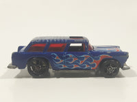 2009 Hot Wheels Heat Fleet Chevy Nomad Dark Blue Die Cast Toy Station Wagon Car Vehicle