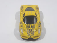 2005 Hot Wheels Enzo Ferrari Yellow Die Cast Toy Super Car Vehicle
