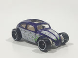 2009 Hot Wheels Custom Volkswagen Beetle Bug Purple Die Cast Toy Car Vehicle