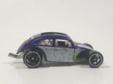 2009 Hot Wheels Custom Volkswagen Beetle Bug Purple Die Cast Toy Car Vehicle