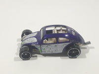 2009 Hot Wheels Custom Volkswagen Beetle Bug Purple Die Cast Toy Car Vehicle