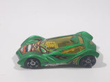 2010 Hot Wheels Race World Cave Sinistra Satin Metallic Green Die Cast Toy Car Vehicle