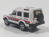 2007 Matchbox Best of British Land Rover Discovery Police White Die Cast Toy Car Vehicle