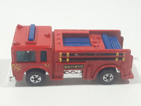 1982 Hot Wheels Fire Eater Red Fire Truck Die Cast Toy Car Vehicle - BW - Blue Lights