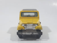 Vintage Kidco Tough Wheels Jeep CJ-7 Yellow Die Cast Toy Car Vehicle Made in Hong Kong