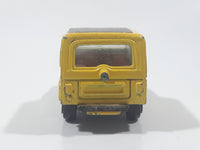 Vintage Kidco Tough Wheels Jeep CJ-7 Yellow Die Cast Toy Car Vehicle Made in Hong Kong