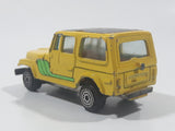 Vintage Kidco Tough Wheels Jeep CJ-7 Yellow Die Cast Toy Car Vehicle Made in Hong Kong