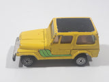 Vintage Kidco Tough Wheels Jeep CJ-7 Yellow Die Cast Toy Car Vehicle Made in Hong Kong