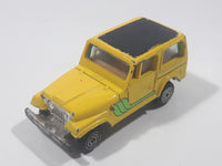 Vintage Kidco Tough Wheels Jeep CJ-7 Yellow Die Cast Toy Car Vehicle Made in Hong Kong