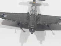 Vintage Dyna Flites Junkers JU-87 A101 German Fighter Airplane Army Green Die Cast Toy Aircraft