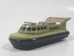 Vintage 1972 Lesney Matchbox Superfast Hovercraft No. 72 & 2 Green and Tan Die Cast Toy Watercraft Boat Rescue Emergency Vehicle Made in England