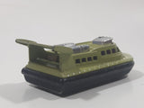 Vintage 1972 Lesney Matchbox Superfast Hovercraft No. 72 & 2 Green and Tan Die Cast Toy Watercraft Boat Rescue Emergency Vehicle Made in England