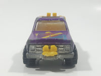 Vintage 1990 Hot Wheels Power Plower Truck Purple Die Cast Toy Car Vehicle