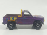 Vintage 1990 Hot Wheels Power Plower Truck Purple Die Cast Toy Car Vehicle