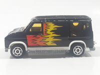 Vintage Majorette No. 250 U.S. Van Black 1/65 Scale Die Cast Toy Car Vehicle with Opening Rear Doors Made in France