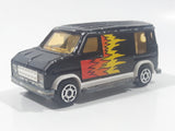 Vintage Majorette No. 250 U.S. Van Black 1/65 Scale Die Cast Toy Car Vehicle with Opening Rear Doors Made in France