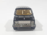 Vintage Majorette No. 250 U.S. Van Black 1/65 Scale Die Cast Toy Car Vehicle with Opening Rear Doors Made in France