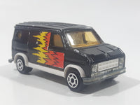 Vintage Majorette No. 250 U.S. Van Black 1/65 Scale Die Cast Toy Car Vehicle with Opening Rear Doors Made in France