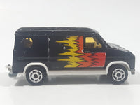 Vintage Majorette No. 250 U.S. Van Black 1/65 Scale Die Cast Toy Car Vehicle with Opening Rear Doors Made in France