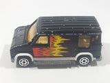 Vintage Majorette No. 250 U.S. Van Black 1/65 Scale Die Cast Toy Car Vehicle with Opening Rear Doors Made in France