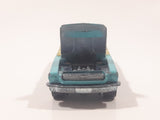 1987 Hot Wheels '65 Mustang Convertible Turquoise Die Cast Toy Car Vehicle with Opening Hood