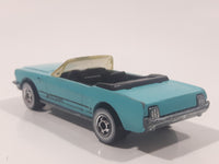 1987 Hot Wheels '65 Mustang Convertible Turquoise Die Cast Toy Car Vehicle with Opening Hood