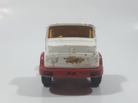 Vintage Corgi Juniors Mercedes Benz Semi Tractor Truck White and Red Die Cast Toy Car Vehicle
