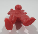 Parachute Soldier Paratrooper Red 3 3/4" Tall Plastic Toy Figure