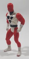 Vintage 1985 Marchon Sparking Rocket Cycle Red and White 4 1/4" Tall Plastic Toy Figure