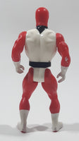 Vintage 1985 Marchon Sparking Rocket Cycle Red and White 4 1/4" Tall Plastic Toy Figure