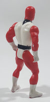 Vintage 1985 Marchon Sparking Rocket Cycle Red and White 4 1/4" Tall Plastic Toy Figure