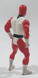 Vintage 1985 Marchon Sparking Rocket Cycle Red and White 4 1/4" Tall Plastic Toy Figure