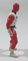 Vintage 1985 Marchon Sparking Rocket Cycle Red and White 4 1/4" Tall Plastic Toy Figure