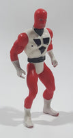 Vintage 1985 Marchon Sparking Rocket Cycle Red and White 4 1/4" Tall Plastic Toy Figure