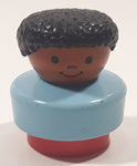 1990 Fisher Price Chunky Little People Blue Shirt Red Pants 2" Tall Toy Figure