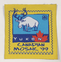 Girl Guides Yukon Canadian Mosaic '99 Yellow 2" x 2" Embroidered Fabric Patch Badge