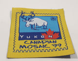 Girl Guides Yukon Canadian Mosaic '99 Yellow 2" x 2" Embroidered Fabric Patch Badge