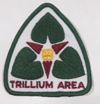 Girl Guides Trillium Area 3" x 3" Embroidered Fabric Patch Badge