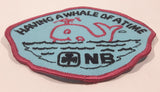 Girl Guides Having A Whale Of A Time NB 3" x 4" Embroidered Fabric Patch Badge