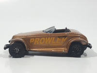 2001 Matchbox Plymouth Prowler Concept Gold Die Cast Toy Car Vehicle