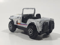 Vintage Faie Off Road Jeep CJ 7 White Die Cast Toy Car Vehicle