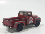 2000 Matchbox Speedy Delivery Texaco '56 Ford Pick-up Truck Dark Red Die Cast Toy Car Vehicle