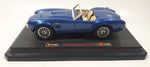 Burago 1965 Ford AC Cobra 427 Convertible Blue 1/24 Scale Die Cast Toy Car Vehicle with Opening Doors and Hood on Display Stand