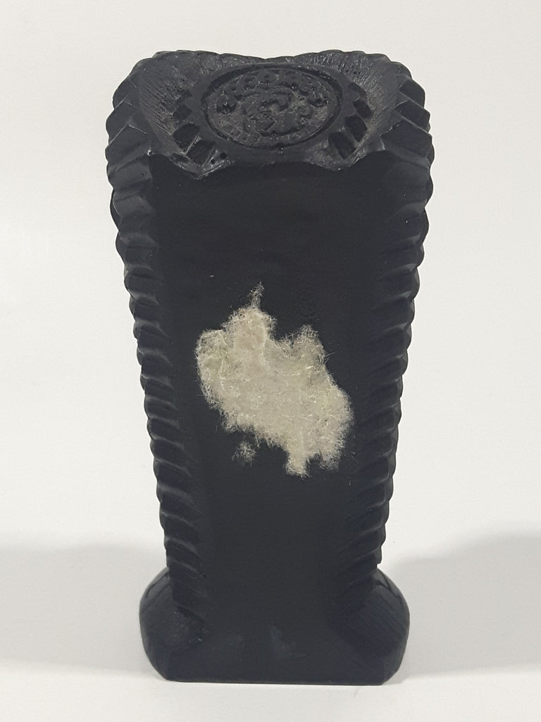 Vintage Coco Joe's Hawaii Tiki God 4" Tall Carved Black Lava Rock Figu