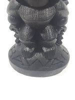 Vintage Coco Joe's Hawaii Tiki God 4" Tall Carved Black Lava Rock Figurine