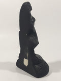 Vintage Coco Joe's #262 Aloha Hawaii Hula Girl Dancing 5" Tall Carved Black Lava Rock Figurine