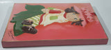 1986 Strawberry Shortcake Pink 3D Hand Painted 10 1/2" x 15" Lacquered Wood Framed Wall Plaque Picture