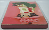 1986 Strawberry Shortcake Pink 3D Hand Painted 10 1/2" x 15" Lacquered Wood Framed Wall Plaque Picture
